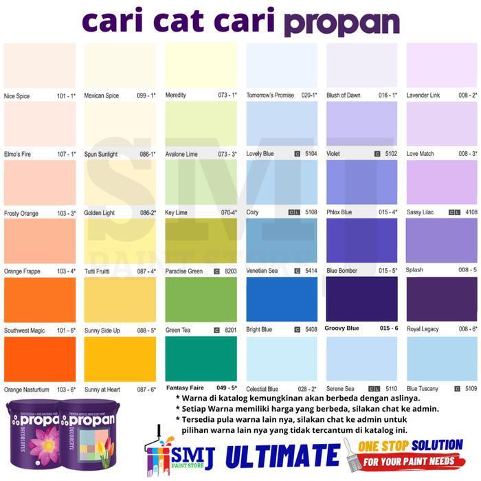 Cat Tembok Anti Noda PROPAN DECORLOTUS DLI 480 Warna Tinting 20L