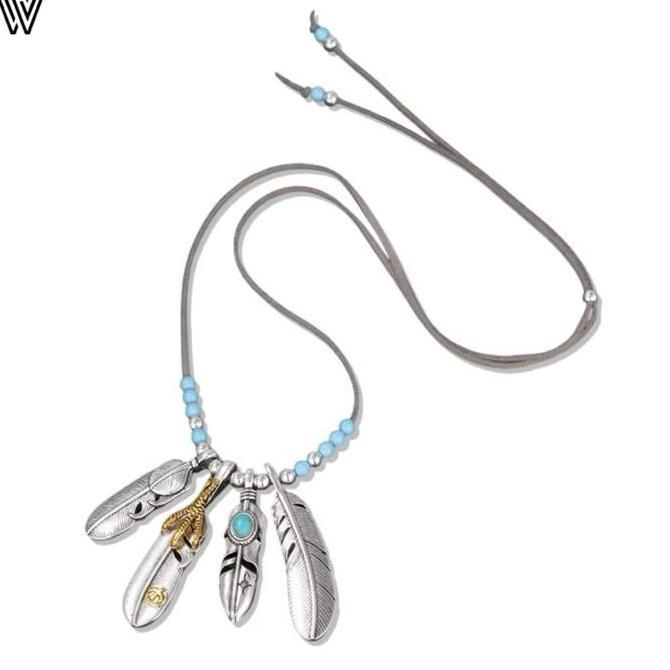 Goros Feather Short Beads Necklace