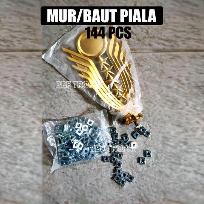 Mur Baut Piala Kecil Mur Besi (144 Pcs) BARU