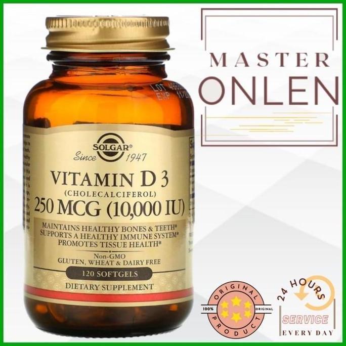 Vitamin D3 10000 iu 120 softgels Solgar vit D-3 10000iu Usa
