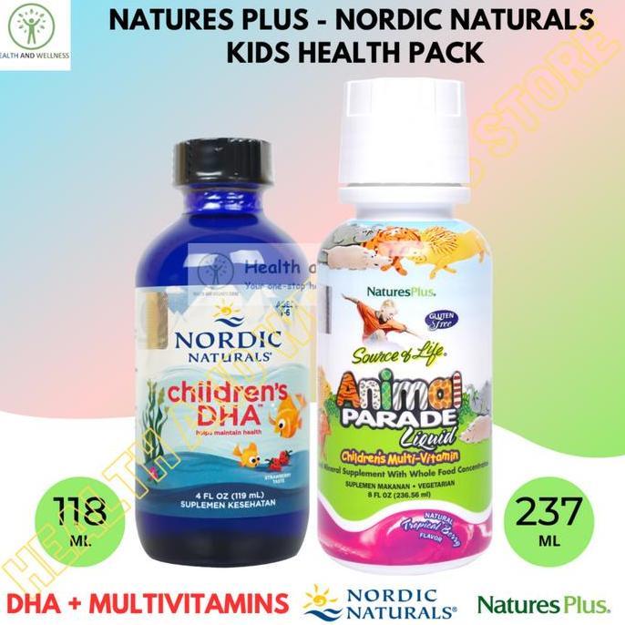 NORDIC NATURALS CHILDREN DHA LIQUID 118 ML NATURES PLUS ANIMAL PARADE LIQUID 237 ML