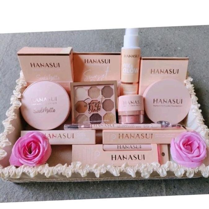 sswwgudang - hanasui paket seserahan lengkap paket make up hampers seserahan untuk menikah kado ulan