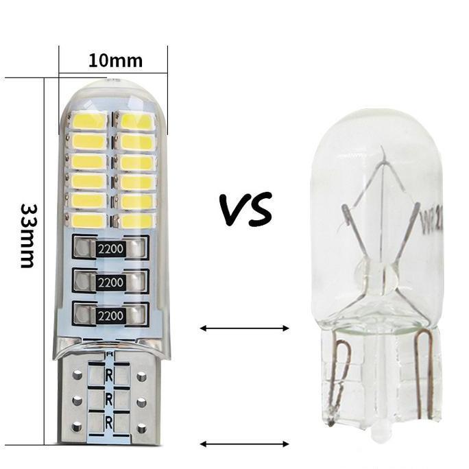 Promo Lampu Senja T10 Lampu Kota Led T10 Strobo 24 Titik Mata Smd Kedip 12V Cod