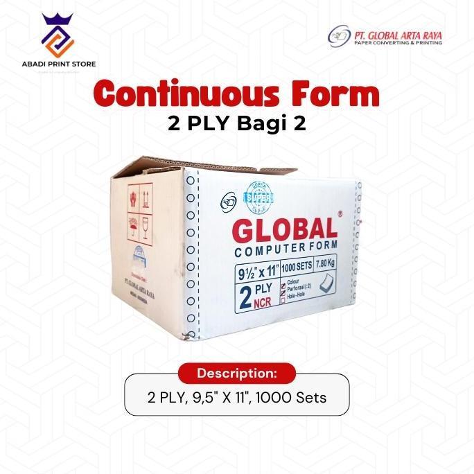 Continuous Form 2 ply bagi 2 Global