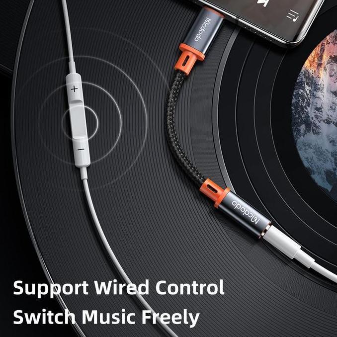 Ayaya- Mcdodo Splitter Type C Ke Jack 3.5Mm Untuk Ipad Samsung Oppo Mi Vivo Realme