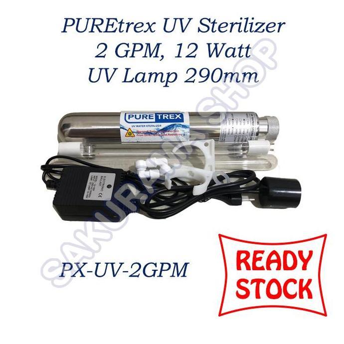 Bebbb- Puretrex Uv Sterilizer 2 Gpm | Ro Uv Sterilizer Lampu Uv Sterilizer