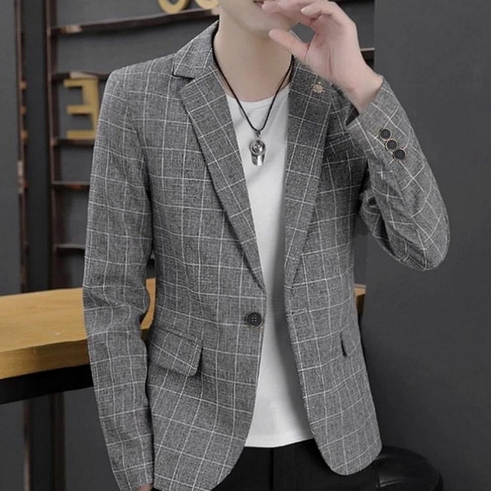 recommended jas blazer tartan kotak-kotak / jaz kotak-kotak pria / jas tartan / jas motif kotak/ jas