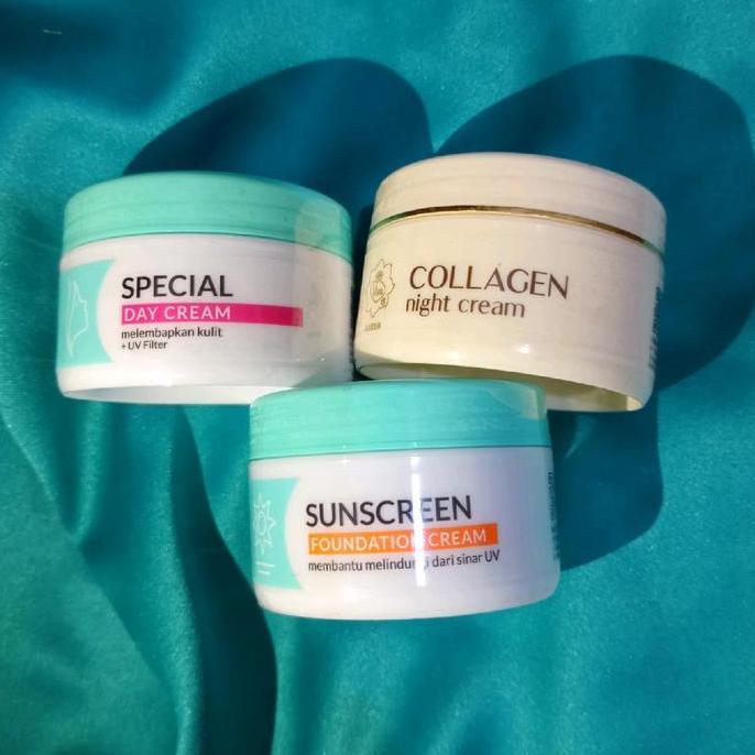 sswwgudang - (get pouch) 3 paket / viva special day cream pagi viva sunscreen viva collagen night cr
