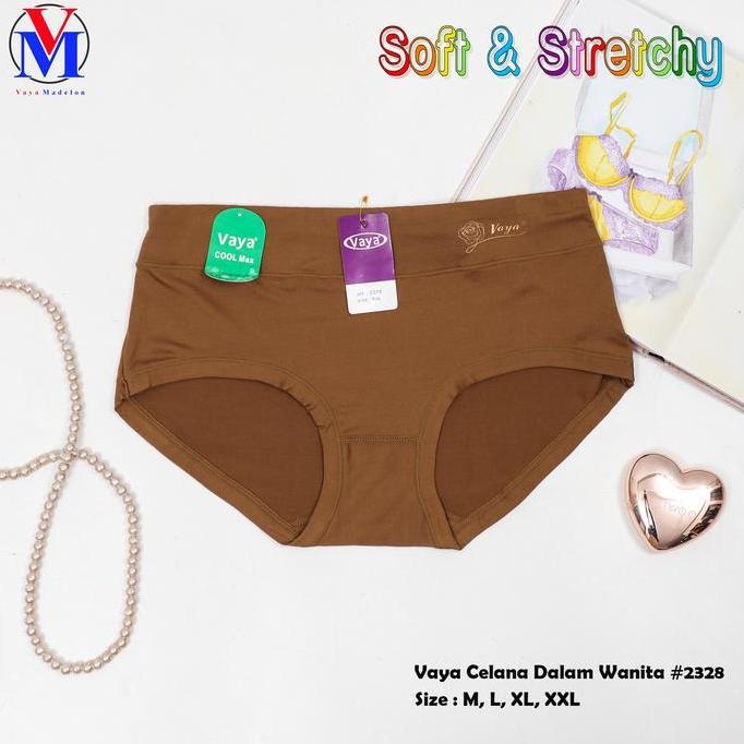 Wokpu- Vaya (6Pcs Warna Random) Celana Dalam Wanita Art 2328 ( Vaya Soft )