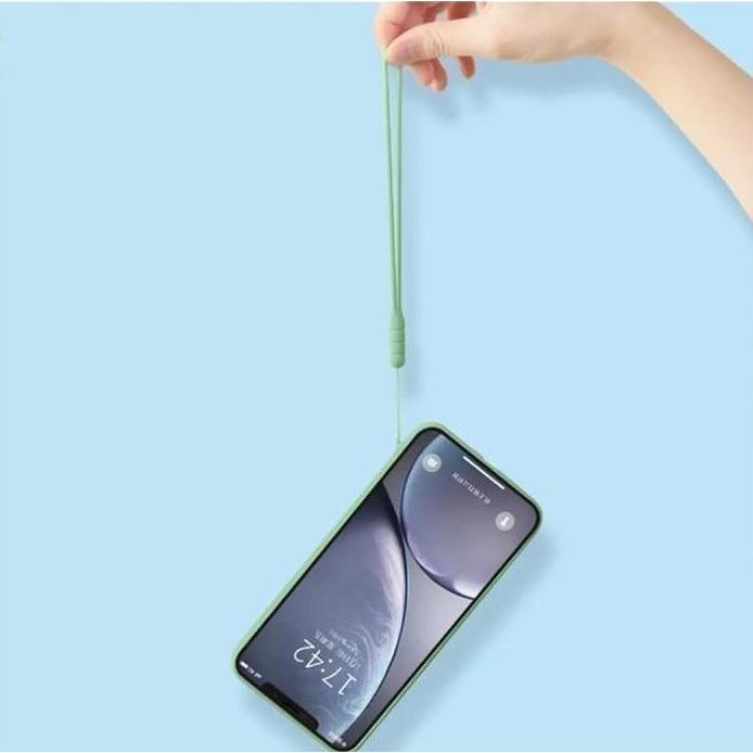 Case   untuk Oppo A55 Baby Skin FREE tali Silicone Softcase Candy Square