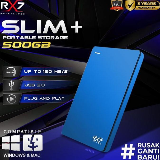Saveyou- Hdd External Backup Slim+ Rx7 500Gb / Hdd Expansion Slim+ Rx7 500Gb