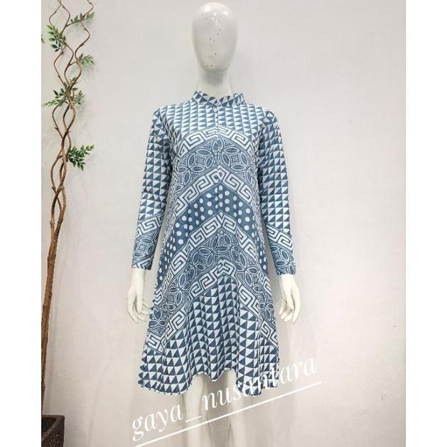 HOT SALE Tunik batik biron 199 - tunik batik modern - tunik batik busui - tunik batik terbaru