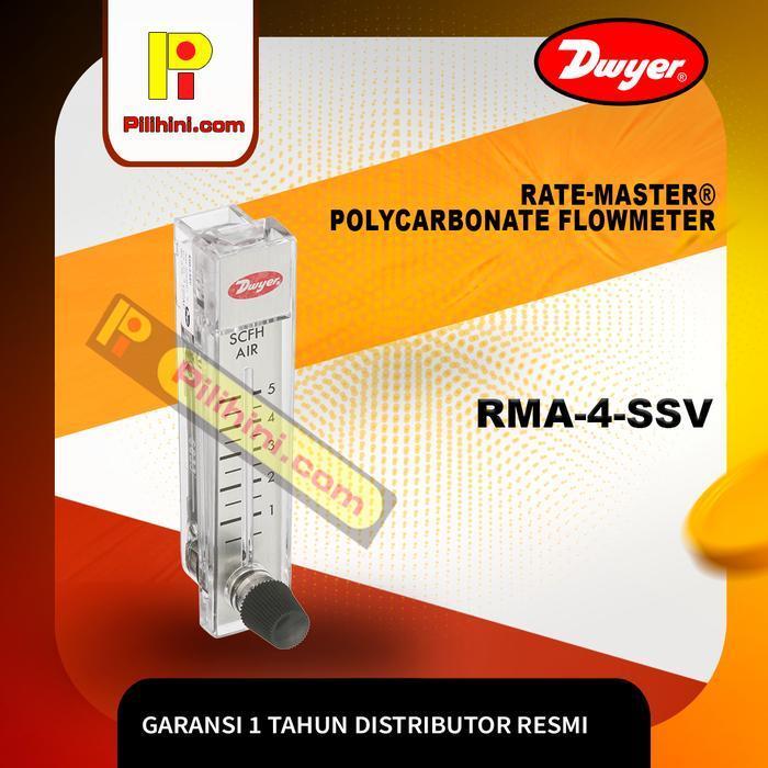 Dwyer RMA-4-SSV Rate-Master Polycarbonate Flowmeter