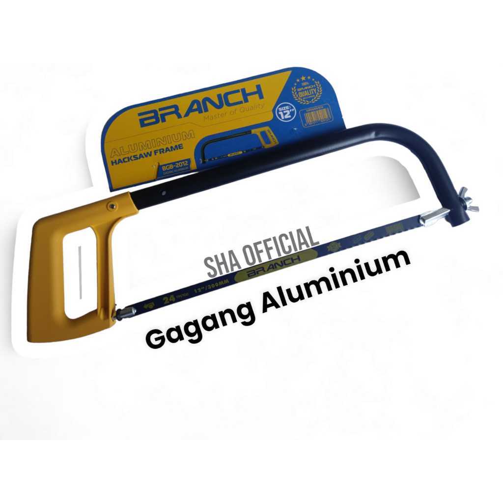 Gergaji Besi Gagang Aluminium 12 Inch Branch (Sudah Dapat Mata Gergaji)