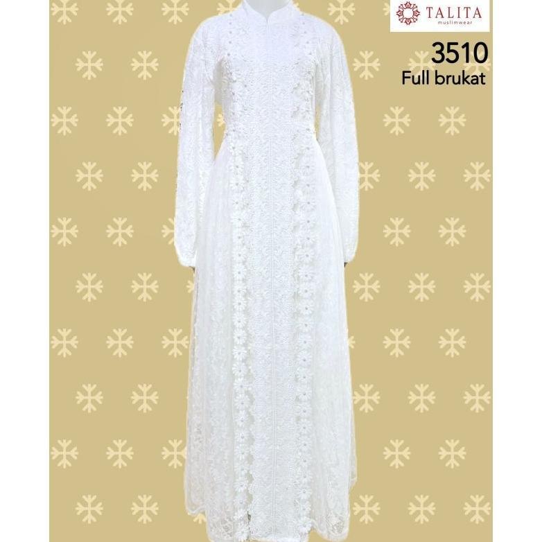 DISKON GAMIS PUTIH FULL BRUKAT +TILE PREMIUM MUTIARA