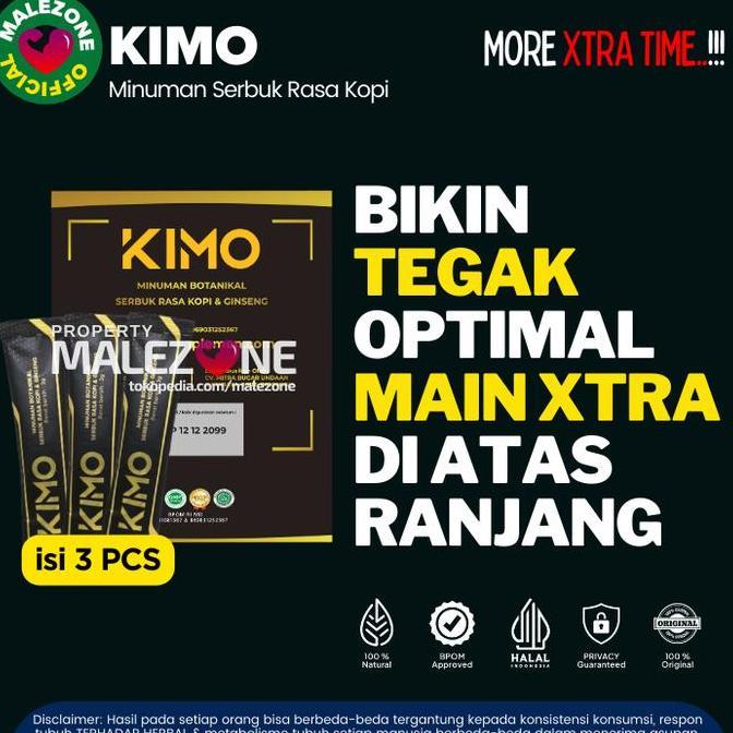 Terlaris Kimo Ginseng Obat Herbal Kuat Pria Bantu Tahan Stamina Lama Original Pouch happy shopping k