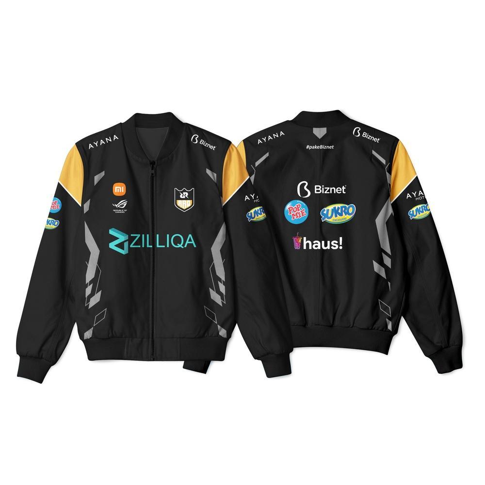 NEW Jaket Bomber Gaming RRQ MELIOR 2022 TEAM SQUAD GAME [terbaik][terlaris]