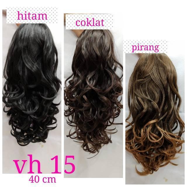 Wig Setengah/Half Wig Keriting Sebahu