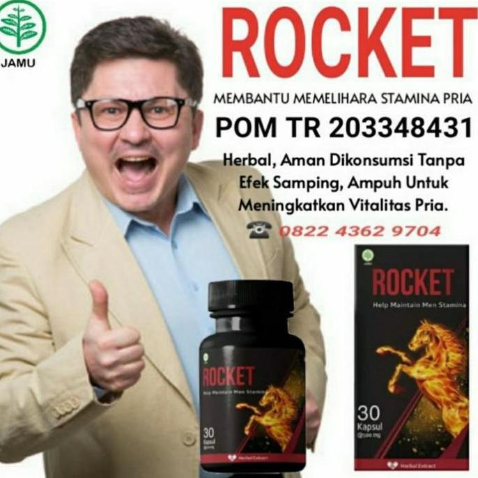 Terlaris OBAT KUAT PRIA TAHAN LAMA ROCKET ASLI 100 ORIGINAL OBAT HERBAL KUAT happy shopping kak