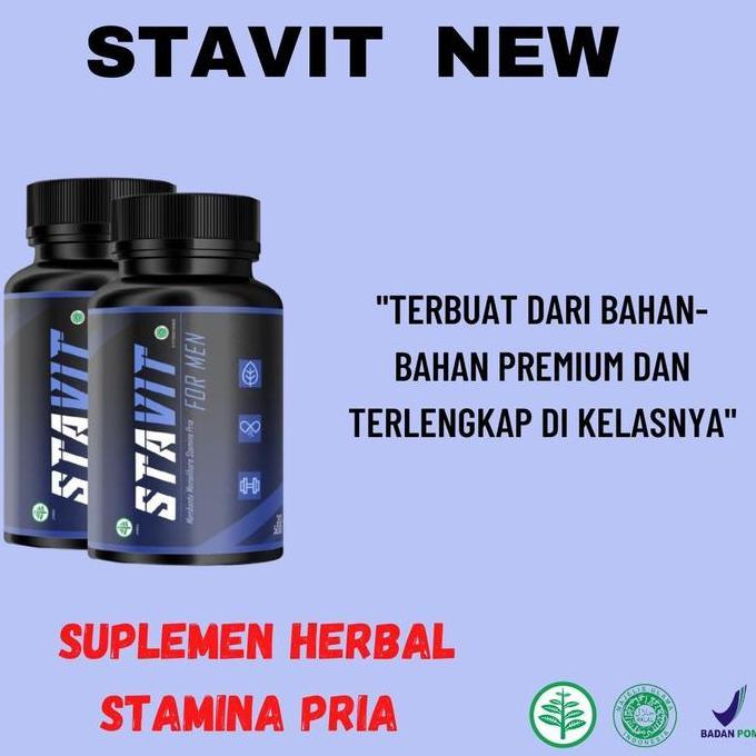 Terlaris STAVIT NEW FORMEN OBAT KUAT HERBAL 100 ORIGINAL PENAMBAH GAIRAH PRIA happy shopping kak