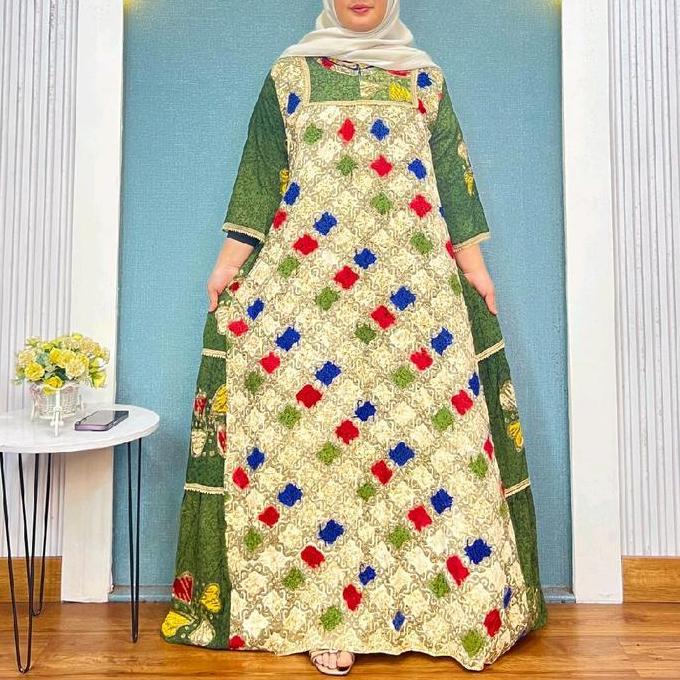 Sedres Rani Gamis Wanita Rayon Batik Premium Busui Friendly Model Kekinian Remaja Muslim Dewasa Kond