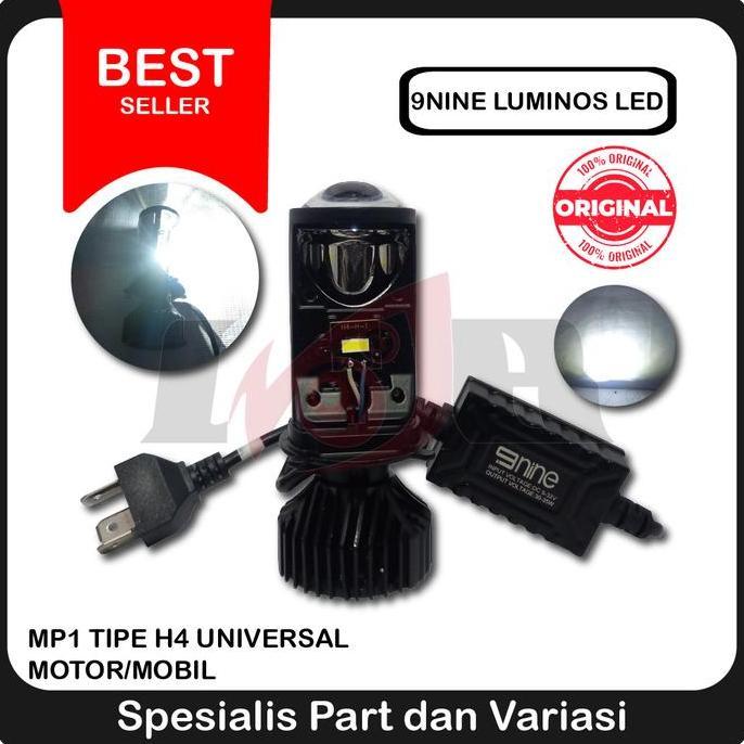 Headlamp L6K H4 Mini Led Lens Bulb Projector Projie Light Cahaya Fokus