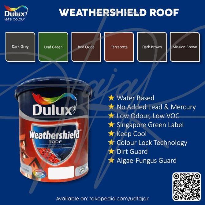 Dulux Weathershield Roof Paint / Cat Genteng 2,5lt