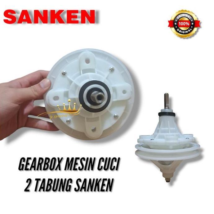TW-882PK GEARBOX GIRBOX Mesin Cuci SANKEN 2 Tabung Pully TW 882 PK BARU