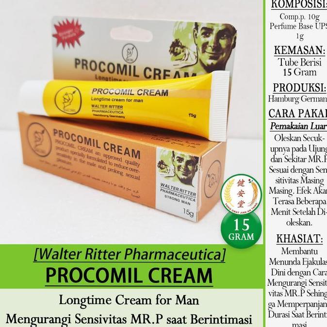 ><><><] PROCOMIL CREAM Longtime Cream for Man [15 Gram] - PROCOMIL SPRAY - Khusus Pria Dewasa
