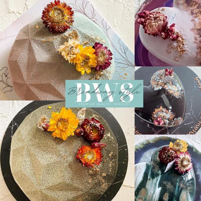 Banan- Dried Flowers Cake Decoration Bunga Kering Topper Kue Hiasan Edible