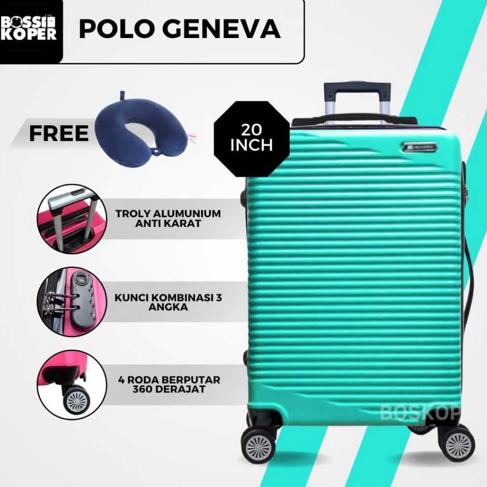 Koper 20 inch Polo Geneva ukuran kabin -cabin-fiber-polo-travel-murah-mini-tas koper-tas travel