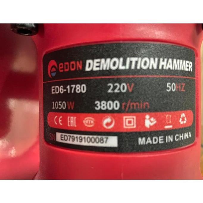 Miliki Mesin Bor Bobok Edon Demolition Hammer Jack Hammer Murah Edon Ed6-1780