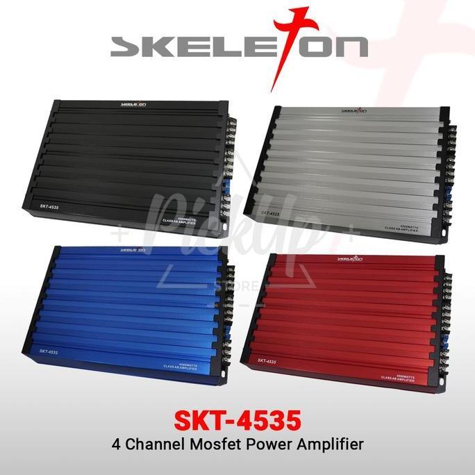 POWER AMPLIFIER MOBIL 4 CHANEL SKELETON 4535 TERBATAS