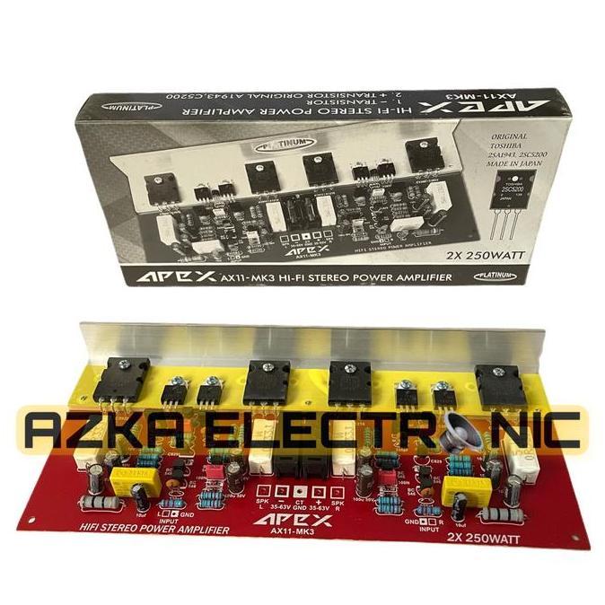 Kit Power Amplifier Apex AX11 MK3 Stereo 500 Watt BARU