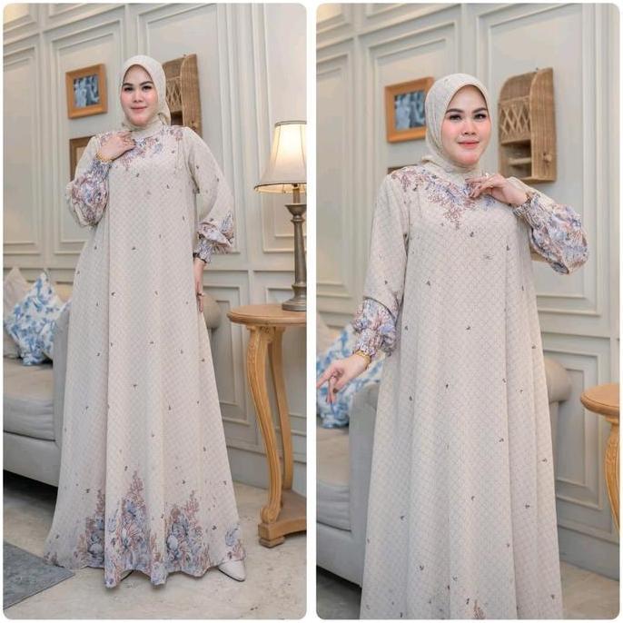 Gamis Set Jilbab Segiempat Adisa Kamela.Arsyakayla