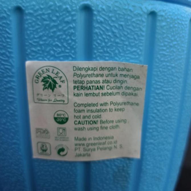 Promo TERMOS NASI MINI 2L 1220 GREEN LEAF/TERMOS ES/RICE ICE BUCKET KECIL Diskon