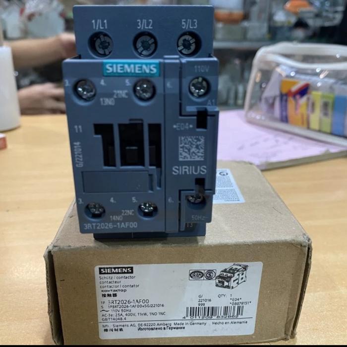 Kontaktor Siemens 3Rt2026 -1Af00 110V New