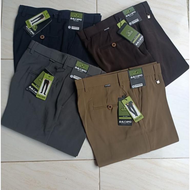 NEW Balcano Celana Bahan Pria Standar Tebal Original [terbaik][terlaris]