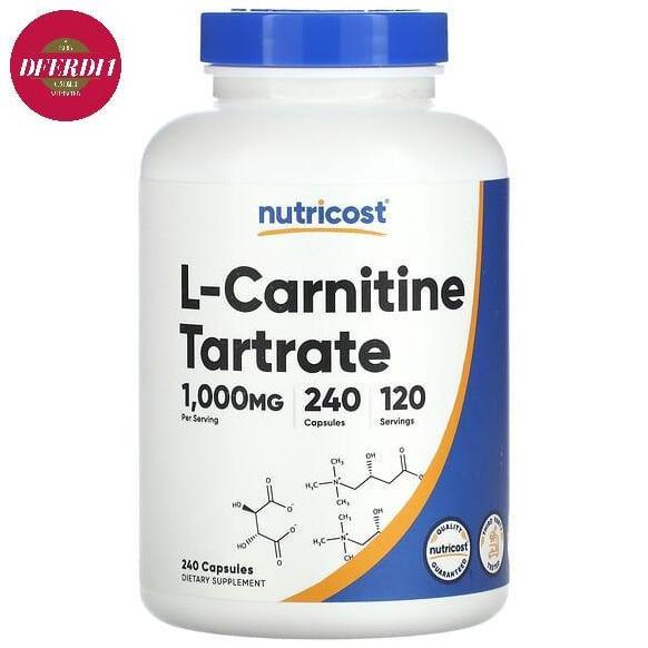 Nutricost L-Carnitine Tartrate 1000 mg 240 Caps
