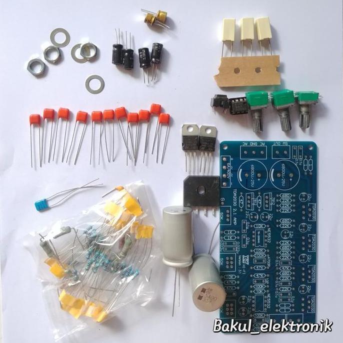 KIT AMPLIFIER 2.1 STEREO + SUB lm1875 / tda2050 MURAH
