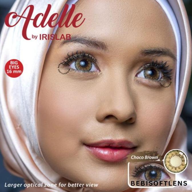 Ayebyt- (Bisa Cod) Softlens Besar Adelle 16Mm Softlens Normal , Softlens Blue Minus , Softlens Hitam