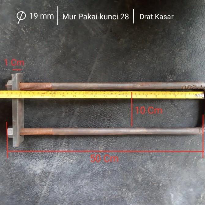 U bolt behel bak lebar 10 cm