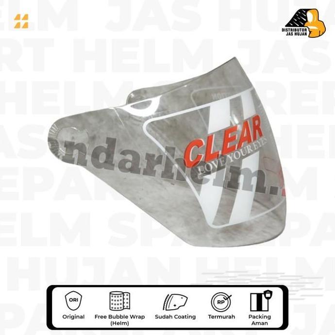 KACA HELM NHK PREDATOR 2 VISOR NHK PREDATOR DOUBLE VISOR NHK GODZILLA