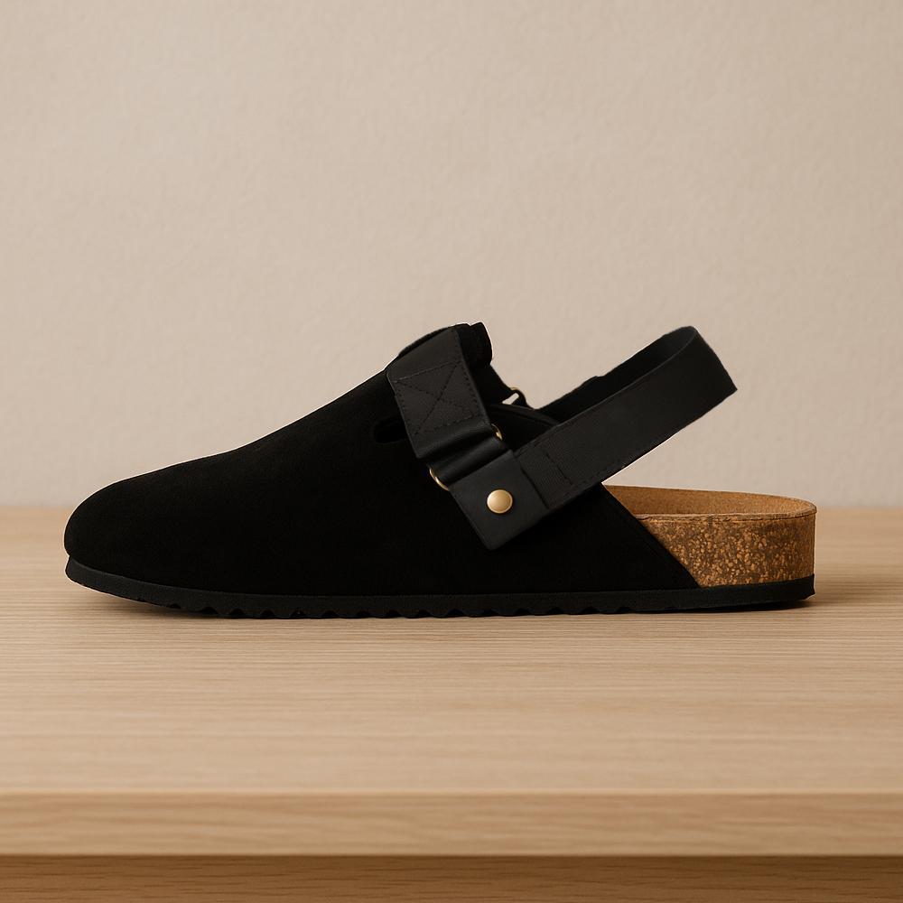 Boston Back Strap Mules Clog Classic Sole - Runo Project - Sepatu Sendal Pria Birken Kasual Pria ter