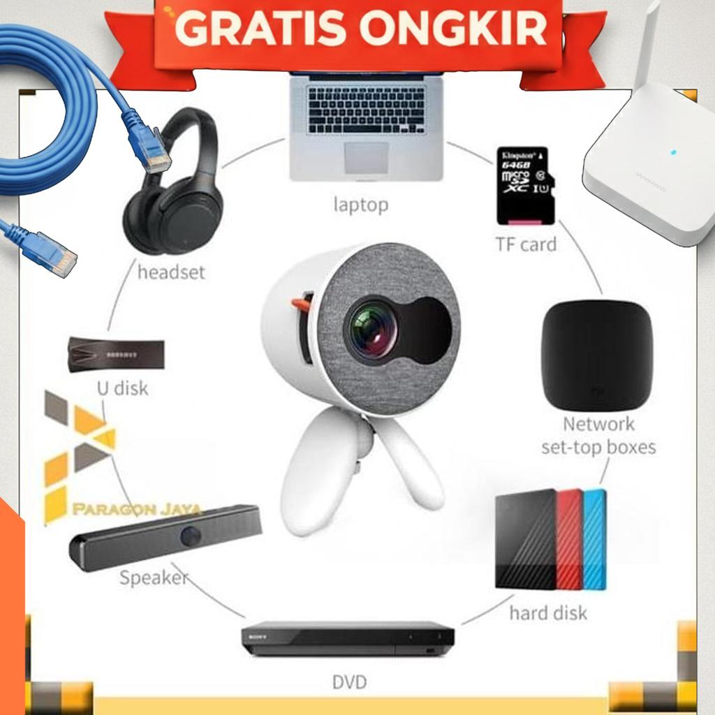 Mini Proyektor Led Yg220 / Yg-220 / Yg 220 Lcd Portable Projector Home