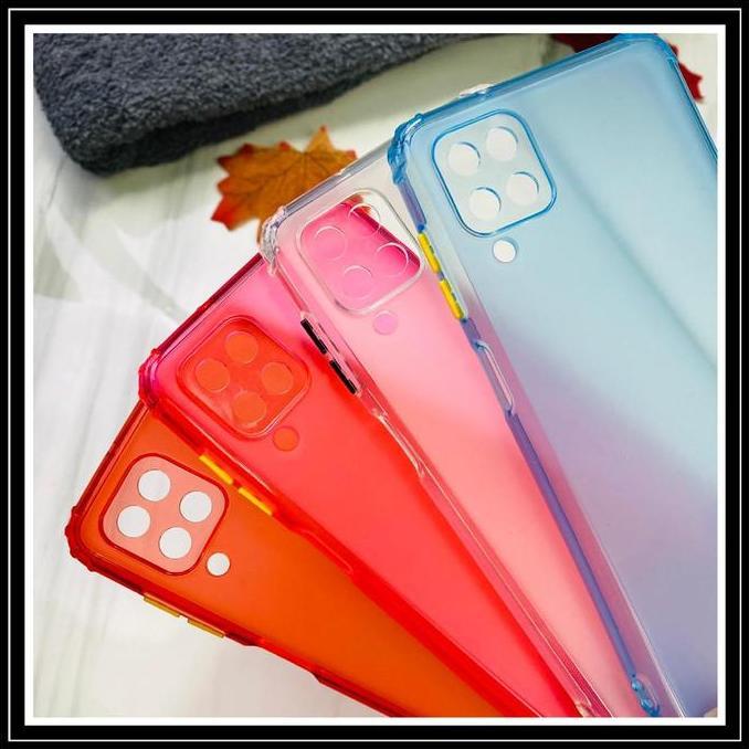 DR294 - SAMSUNG GALAXY A12 A125 ORIGINAL UME MATTE RAINBOW COVER SOFT CASE TPU