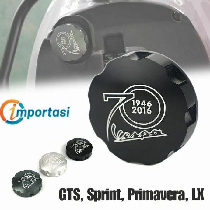 Tutup Tangki Bensin Anniversary Piaggio Vespa GTS Primavera Sprint LX