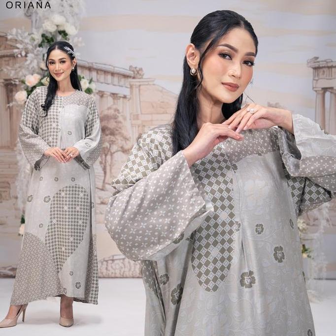 Murah Oriana Dailywear Daster Busui Yolanda Sizing Collection | Daster Lengan Panjang Busui Friendly