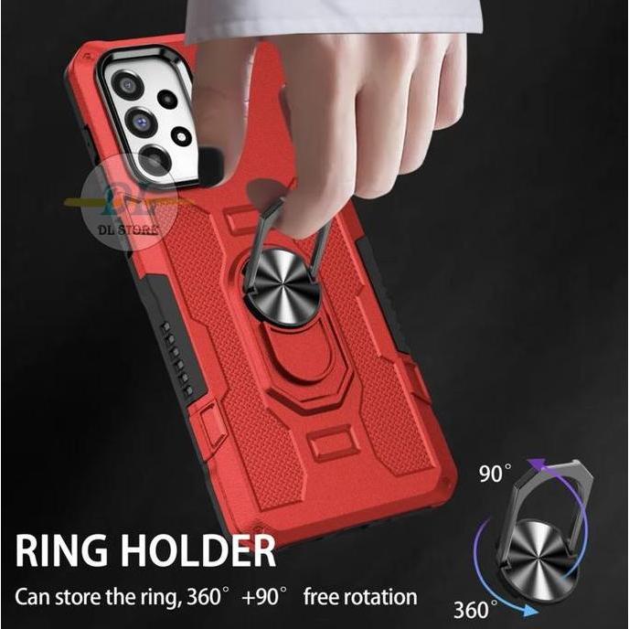 DV196 - Casing Untuk Samsung Galaxy A32 4G Hard Case Ring Armor Holder Case