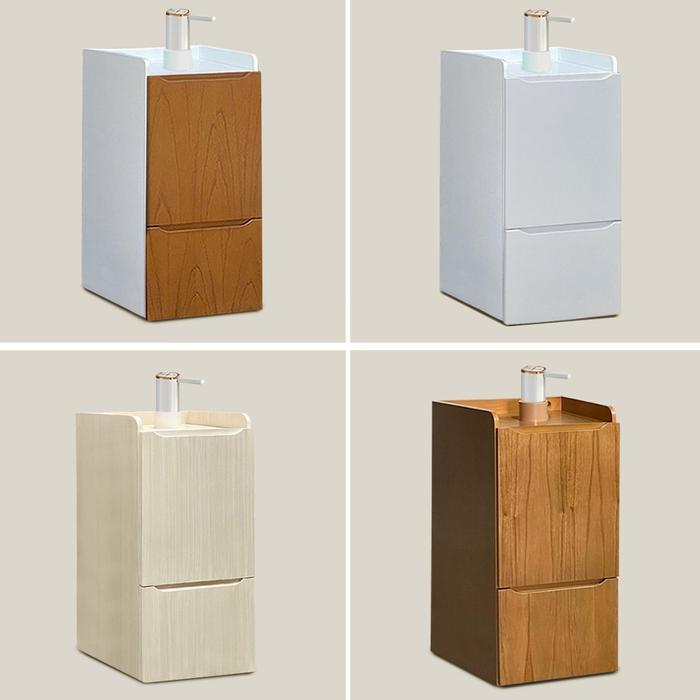 Toraya - Sora Lemari Galon Air Minum Model 1 (Putih Natural) : Tempat Galon Estetik/ Lemari Dispense